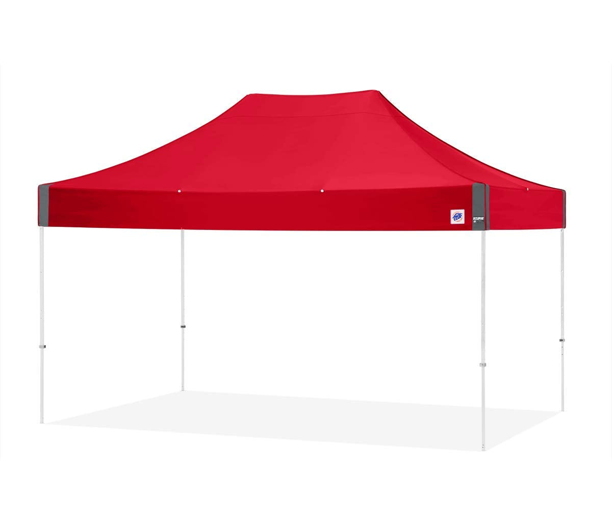 E-Z UP Instant Shelter Eclipse Canopy, 10' x 15', White Steel Frame and Professional Grade Punch Top