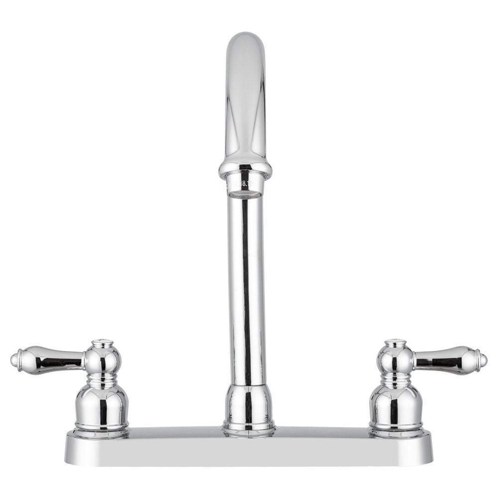 Dura Faucet RV DF-PK340L-CP Non-Metallic Kitchen Sink J-Spout Faucet (Chrome)