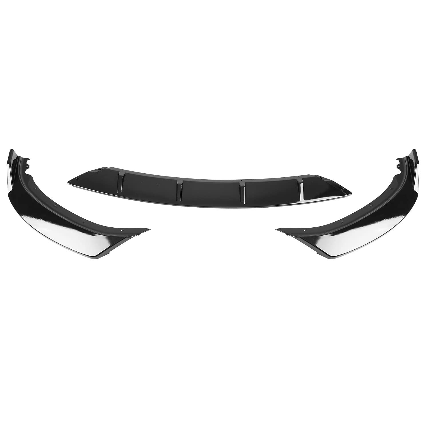 Glossy Black Spec-D Tuning Front Bumper Lip Spoiler Splitter Compatible with 2016-2019 BMW 3 Series F30 F35 328i 330i