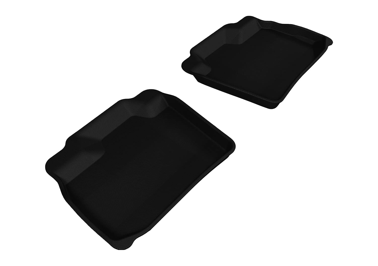 3D MAXpider Custom Fit Second Row All-Weather Floor Mat for Select Nissan Leaf Models - Kagu Rubber (Black)