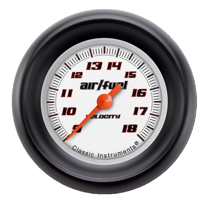 Velocity Black Classic Instruments 2 1/8" Air/Fuel Ratio Gauge VS194BAPF