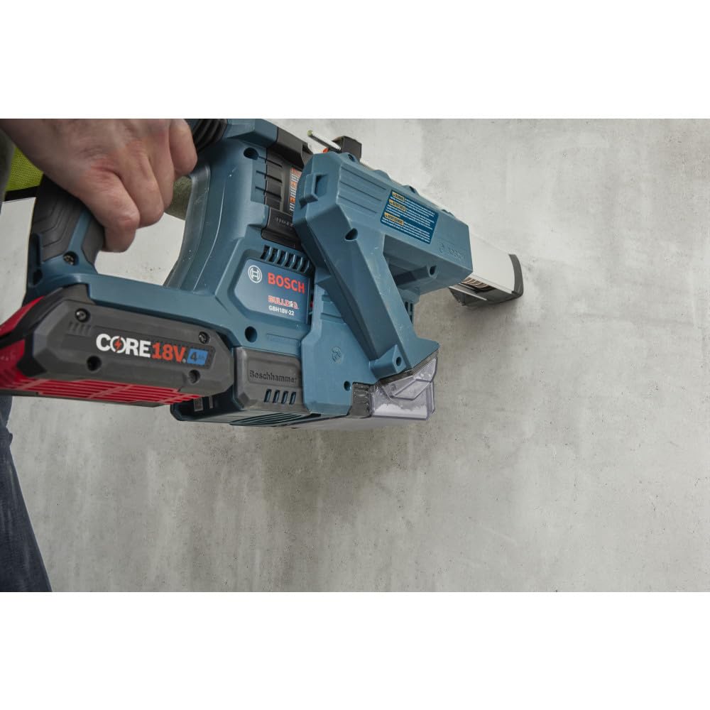 Bosch 18V GBH18V-22K24 Brushless SDS-plus® Bulldog™ ¾ In. Rotary Hammer Kit with (2) CORE18V® 4 Ah Advanced Power Batteries