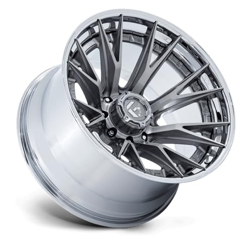 FUEL OFF-ROAD FC402 22X10 CATALYST 8X6.5 4.79-18mm PLATINUM WITH CHROME LIP - FC402AP22108018N