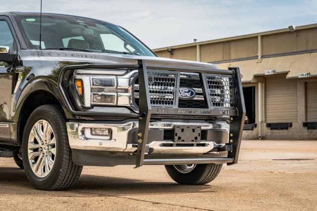 Vaquero Road Armor 6211-BRSH Front Grille Guard - Texture Black - Compatible with: 2021-2026 Ford 150