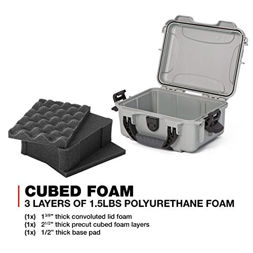 Silver Nanuk 904 Waterproof Hard Case with Foam Insert