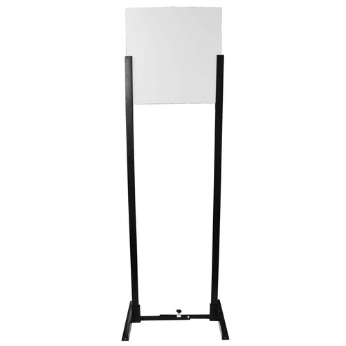 Adjustable Birchwood Casey Target Stand Kit for Shooting - Durable Powder-Coated Steel Target Stand, 6 Modular Uprights, Single Target Backer, Upright Posts, 19.5" x 19.5" White Backer Board Included