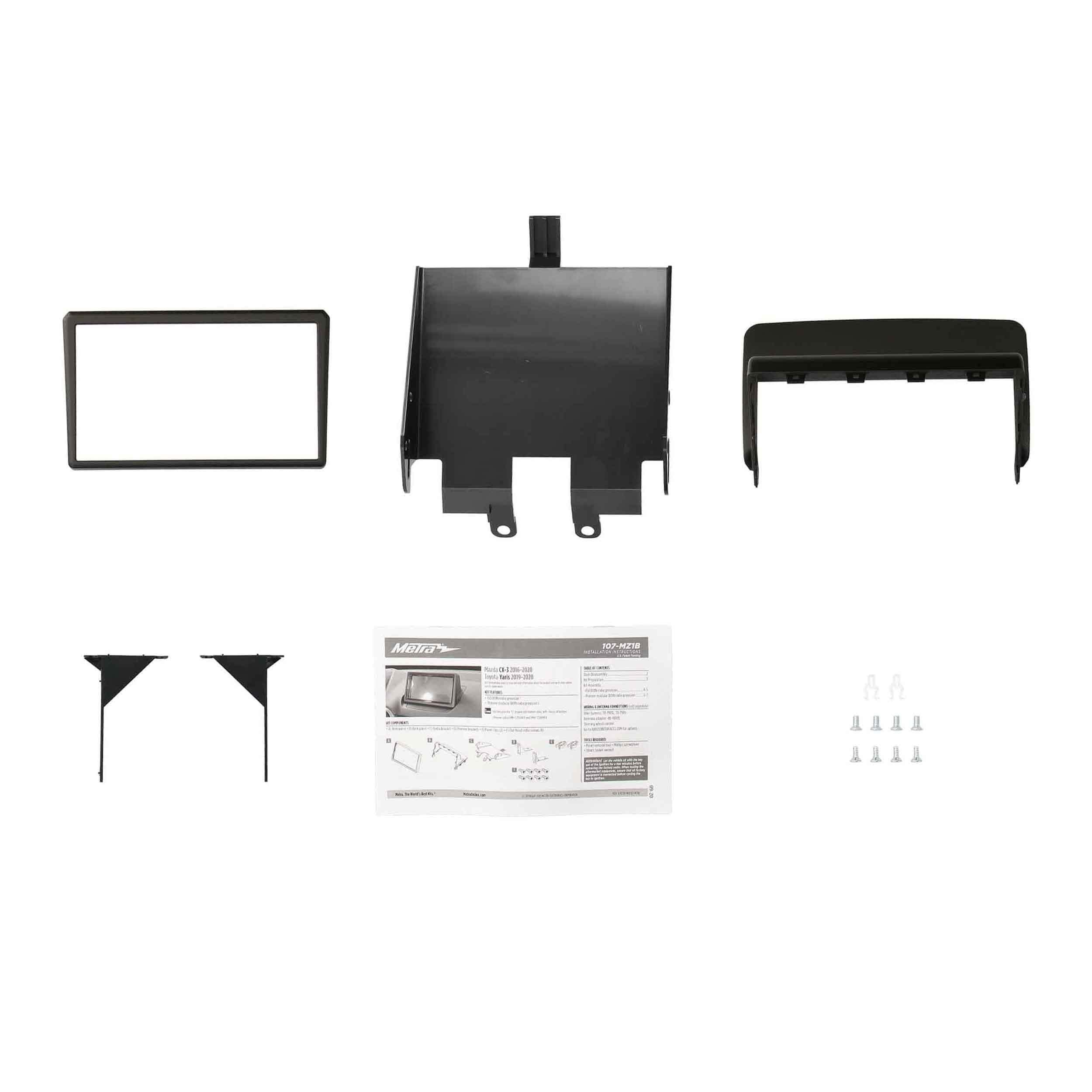 DDIN Radio Provision Metra 107-MZ1B for Mazda CX-3 2016-2020/Toyota Yaris 2019-2020