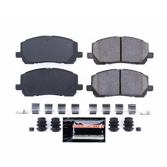 Power Stop Z23-884 Z23 Evolution Sport Carbon Fiber Infused Ceramic Brake Pads with Hardware For Toyota Highlander 2001-2007 [Model Specific]
