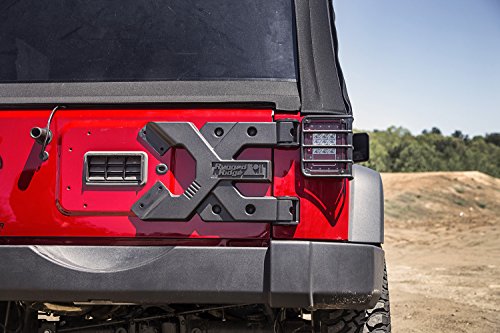 HD Tire Carrier Rugged Ridge | Black, Hinge Casting, Heavy Duty | 11546.51 | Fits 2007-2018 Jeep Wrangler JK