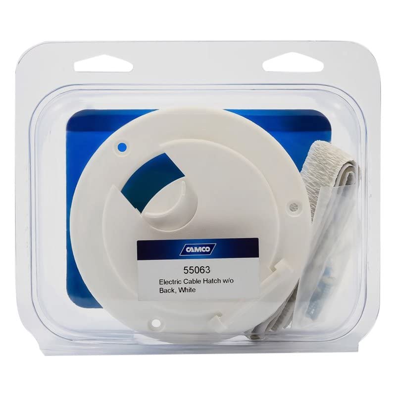 Camco Electric Cable 55063 Hatch W/o Back, White