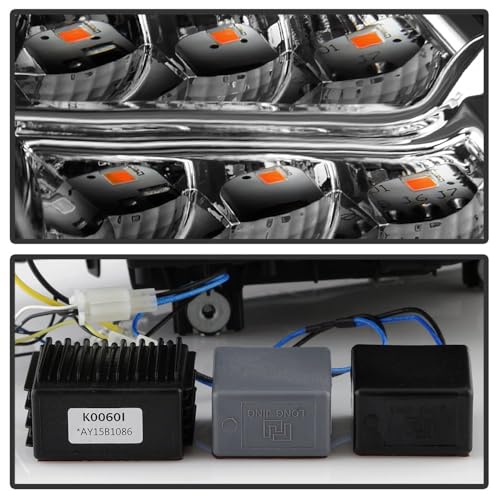 BMW F30 (Fit Halogen Model) Spyder w/LED DRL Projector Headlights - Black (xTune)