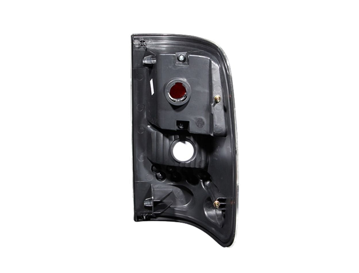 Chrome Euro Tail Light Set ANZO USA-Red/Clear Lens