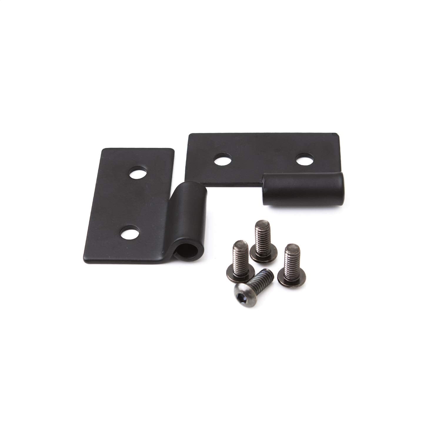 Lower Door Hinge Bracket for Jeep Wrangler/CJ RAMPAGE PRODUCTS | Pair, Stainless Steel, Black | 7607 | Fits 1976-1983 Jeep CJ5 / 1976-1986 Jeep CJ7 / 1997-2006 Wrangler TJ / 1987-1995 Wrangler YJ