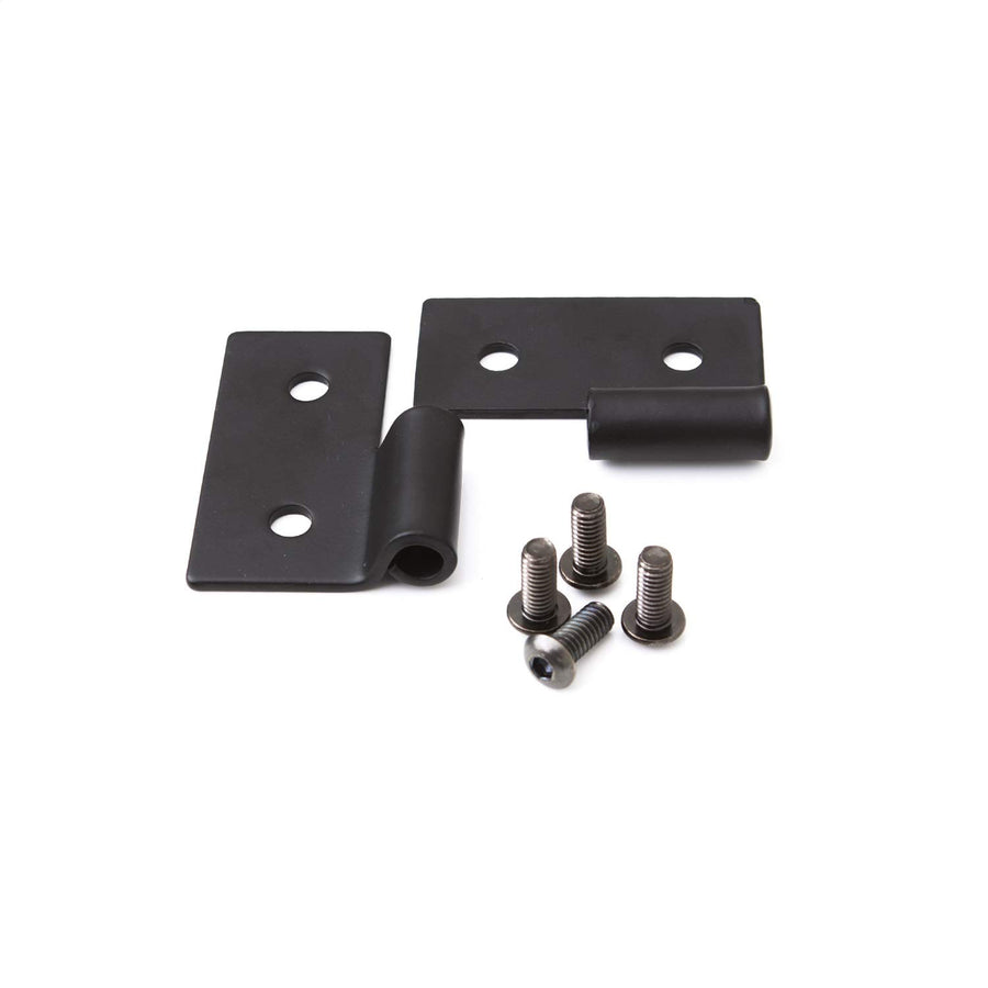 Lower Door Hinge Bracket for Jeep Wrangler/CJ RAMPAGE PRODUCTS | Pair, Stainless Steel, Black | 7607 | Fits 1976-1983 Jeep CJ5 / 1976-1986 Jeep CJ7 / 1997-2006 Wrangler TJ / 1987-1995 Wrangler YJ