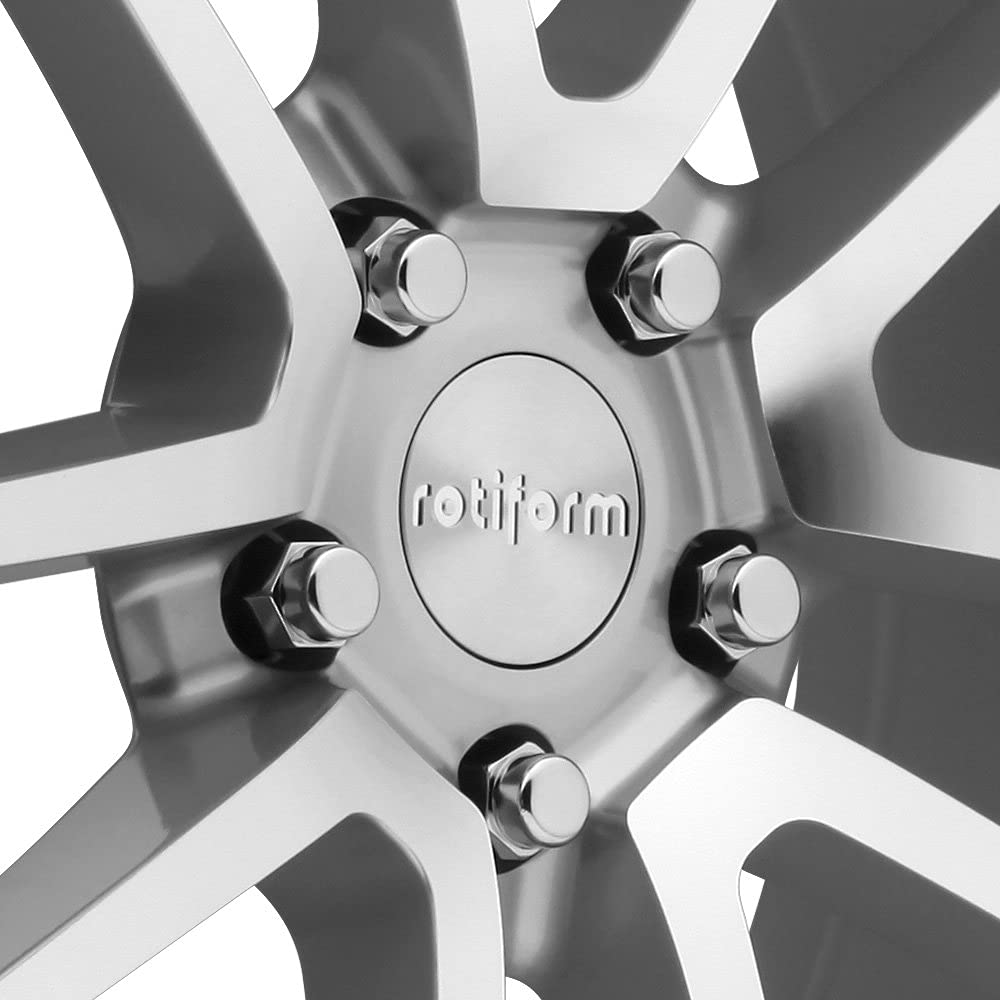 R120 Rotiform 18X8.5 5X4.5 GL-SLVR-MACH 45MM - R120188565+45