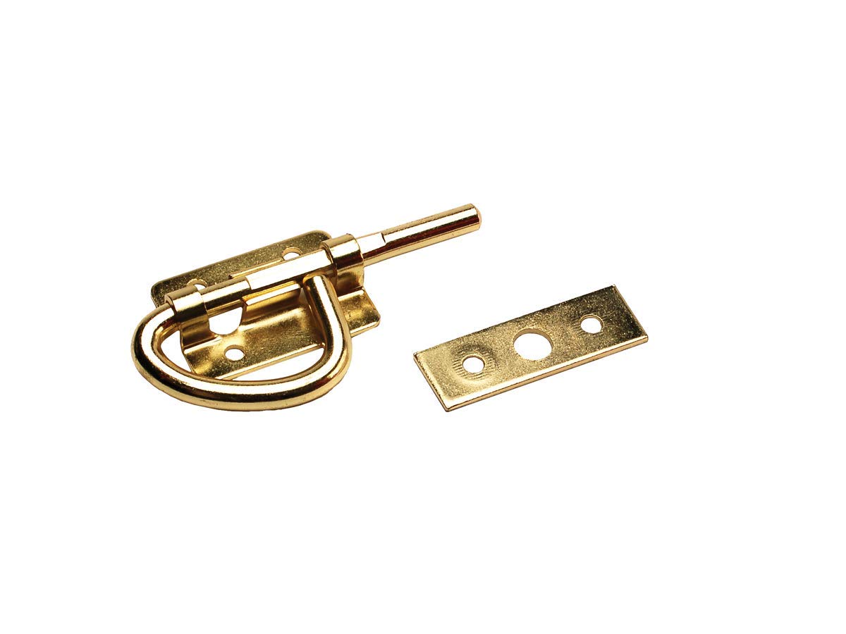 Bunk Latch, RV Designer H509, Brass Finsh, 3-1/2 inch, Interior Hardware