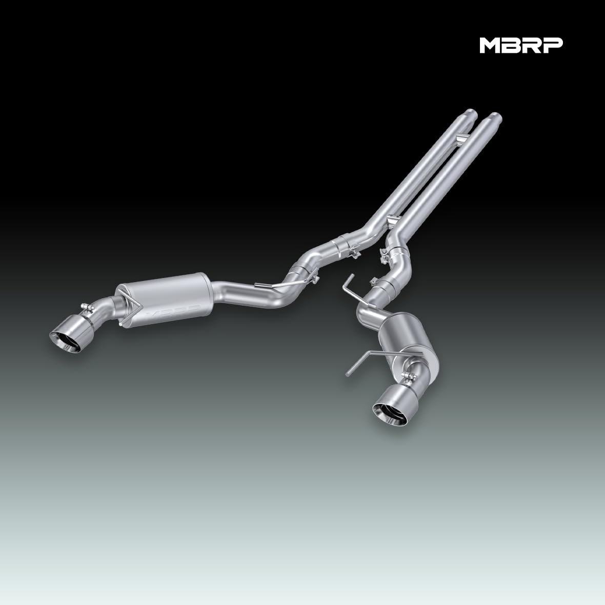 3" MBRP Cat Back, Dual Split Rear, Street Version Exhaust System with 4.5" Tips (T409)