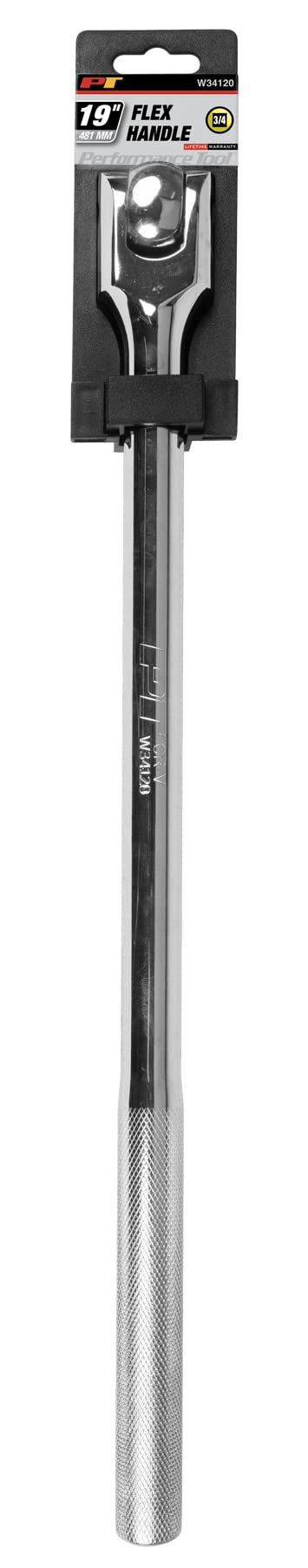 W34120 Performance Tool 3/4-in Drive Flex Handle Home Improvement Hand Tool, Silver, 19-Inches