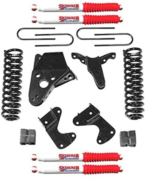 Skyjacker Suspension Lift Kit 136RHK-N w/Shock Nitro Shocks 6 in. Lift Incl. Front Coil Springs Rear U Bolt Kit Rear Block
