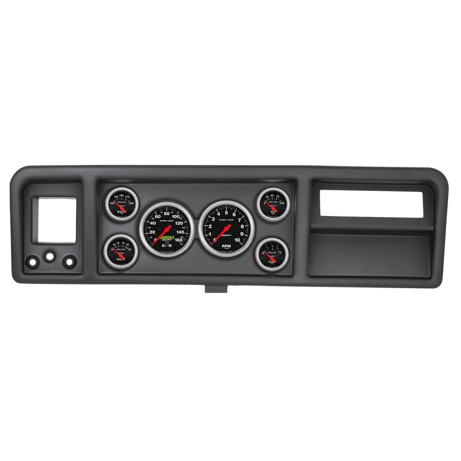 AutoMeter Dash Kit Direct Fit, Ford Truck 73-79, Tach/Mph/Fuel/Oilp/Wtmp/Volt, Sport-Comp (2146-11)