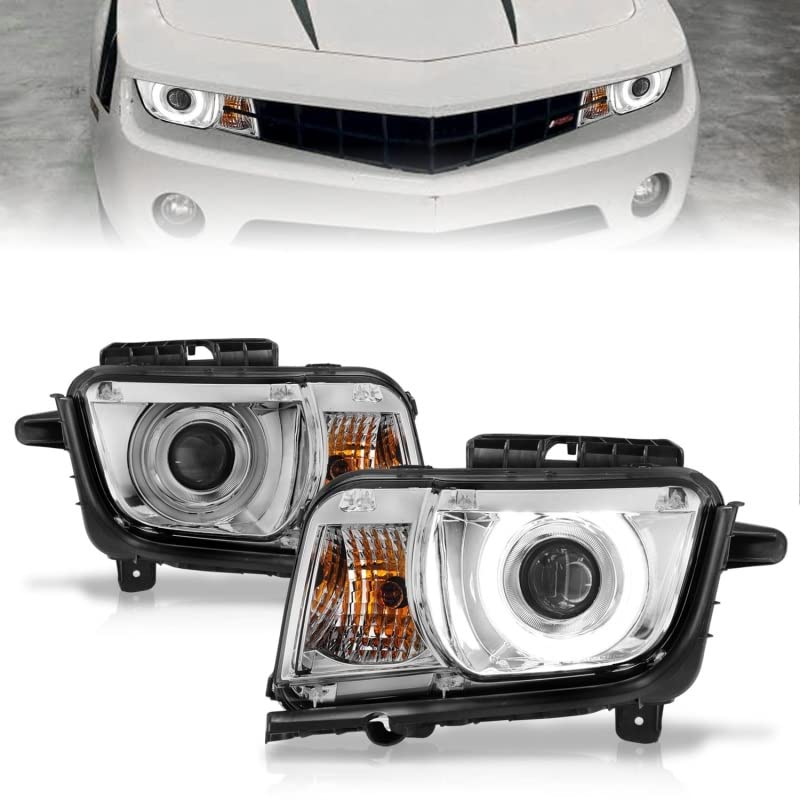 Projector Headlight Set ANZO USA w/CCFL Halo-Chrome 121311