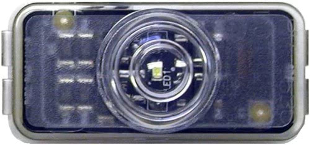 Peterson Led M153C-BT2 License/Utility White 2/.180 Bullets W/Black Bracket2.50"X1.19"