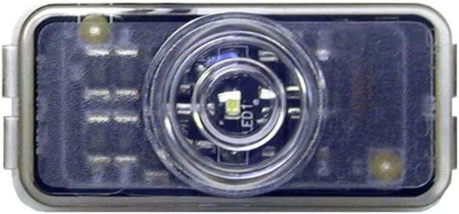 153C-143 Peterson Manufacturing Chrome 2.50"x1.19" Replacement Lens (LED Lic/Utl, Kit, with Bracket), 1 Pack