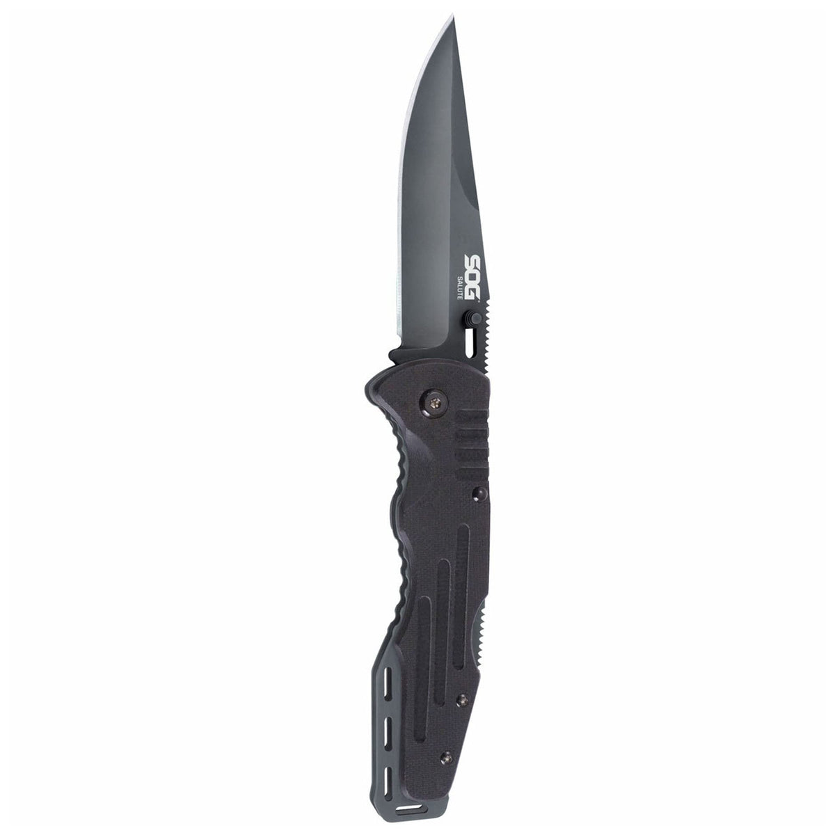 G-10 Handle, Fusion Salute, Black Blade, Plain