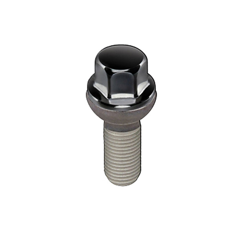 Black McGard M14 x 1.5 Thread Size Radius Seat Lug Bolt, (Pack of 50)