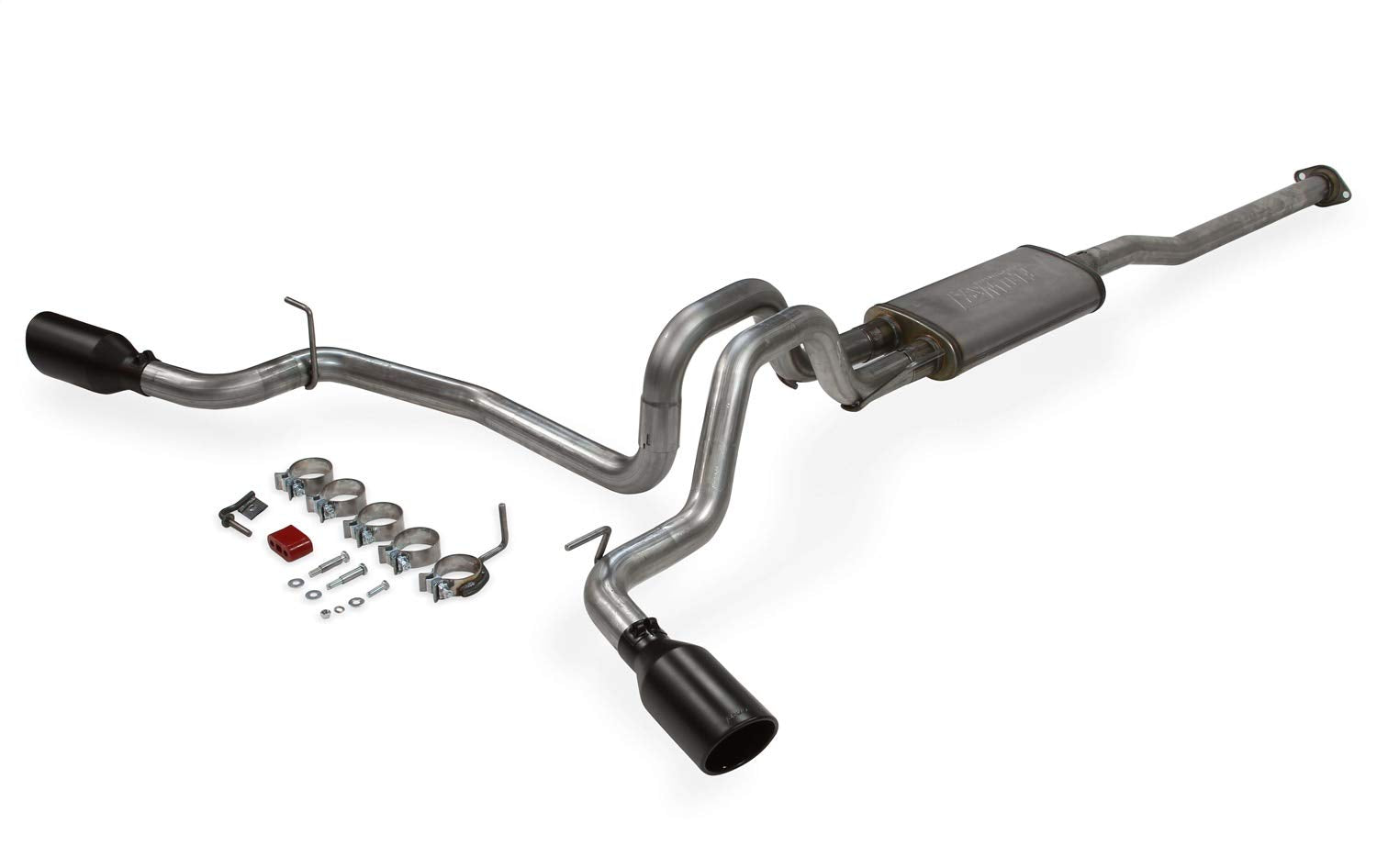 Flowmaster FlowFX 717876 Cat-Back Exhaust Kit Dual 2.5 Inch Stainless Steel Tailpipes 4.5 Inch Black Ceramic Coat Stainless Tip Compatible with 2005-2015 Toyota Tacoma 4.0L 2/4WD and all Wheelbases