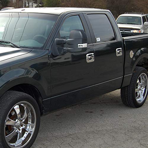2004-2006 Ford F-150 Heated, Power Adjustable, & Manual Extendable Towing Mirrors w/ Clear Lens LED Turn Signal Lights