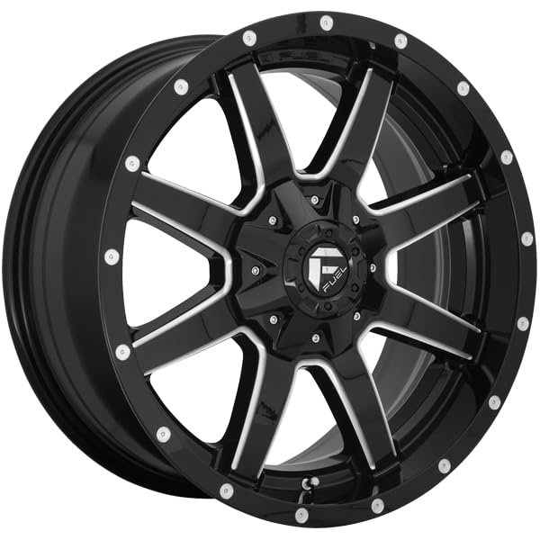 FUEL OFF-ROAD 20X9 MAVERICK 6X120/5.5 5.79 20mm GLOSS BLACK MILLED - D61020906957