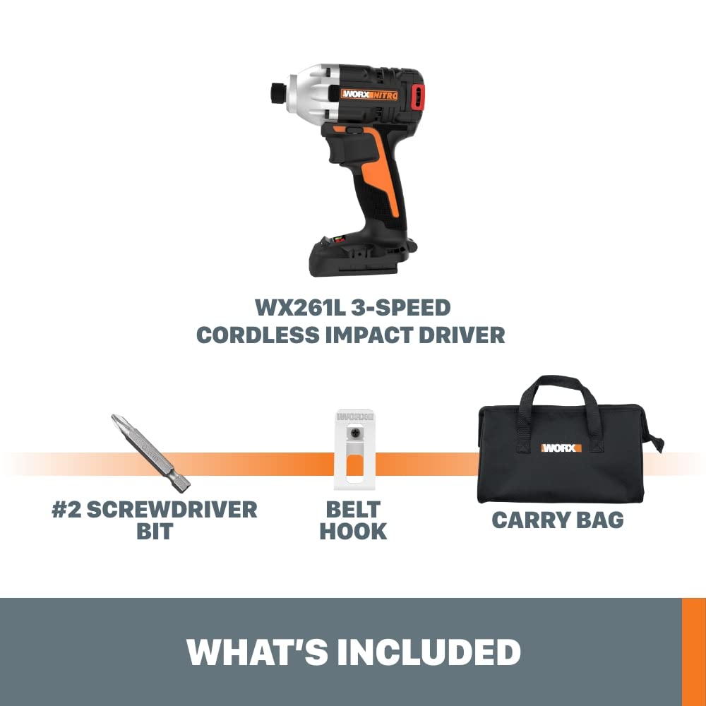 20V Worx Power Share Brushless Impact Driver WX261L.9 (Tool Only)