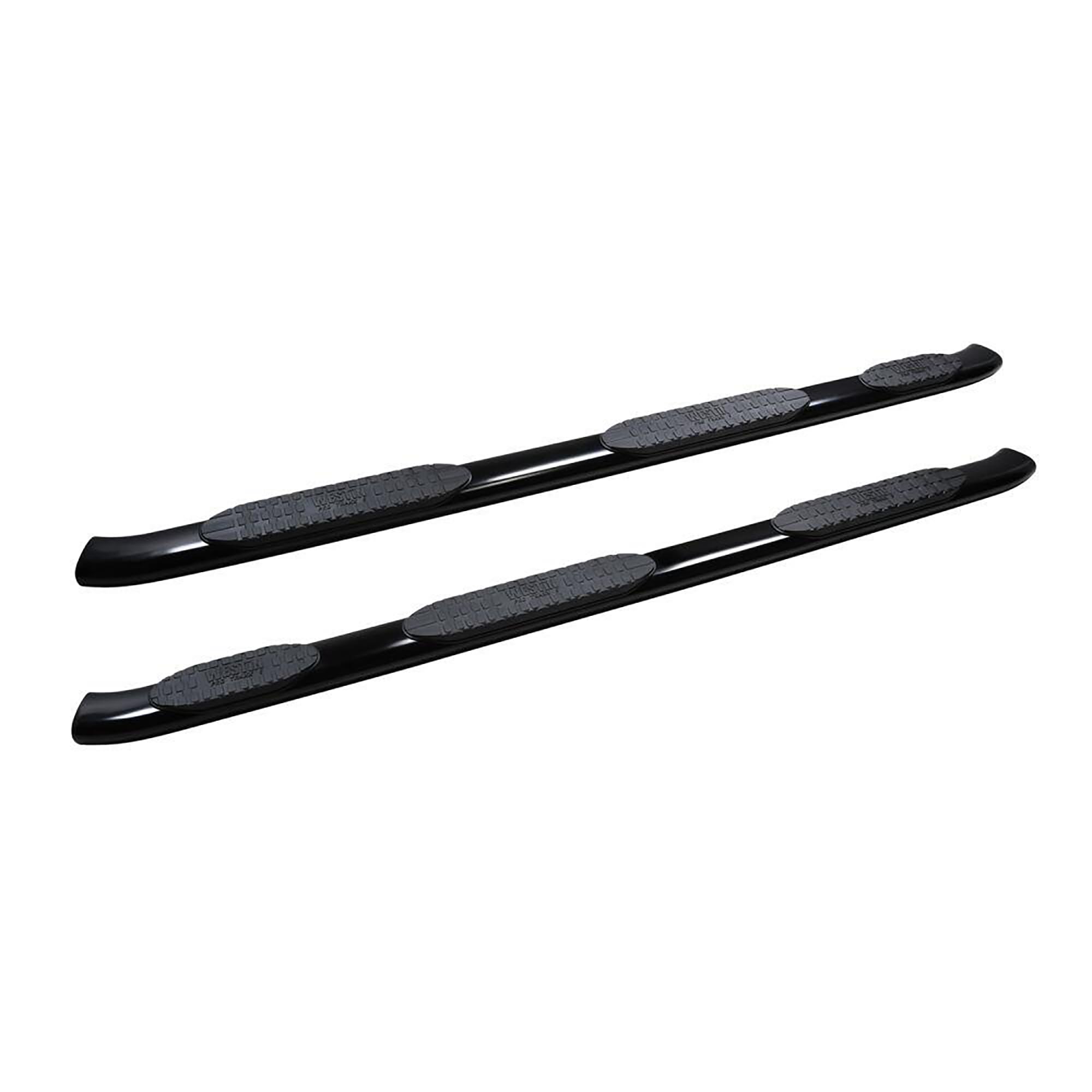 Westin PRO TRAXX 5 Oval Wheel to Wheel Nerf Bars fits 2019-2025 Silverado Sierra 1500 Double Cab 6'5" Bed (Exc 2019 Silverado LD/Sierra 1500 Limited) Black Pair