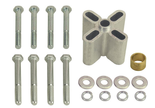 31515 Derale Aluminum Belt Fan Spacer, 1 1/2", Female 5/8-3/4 Pilot, Silver