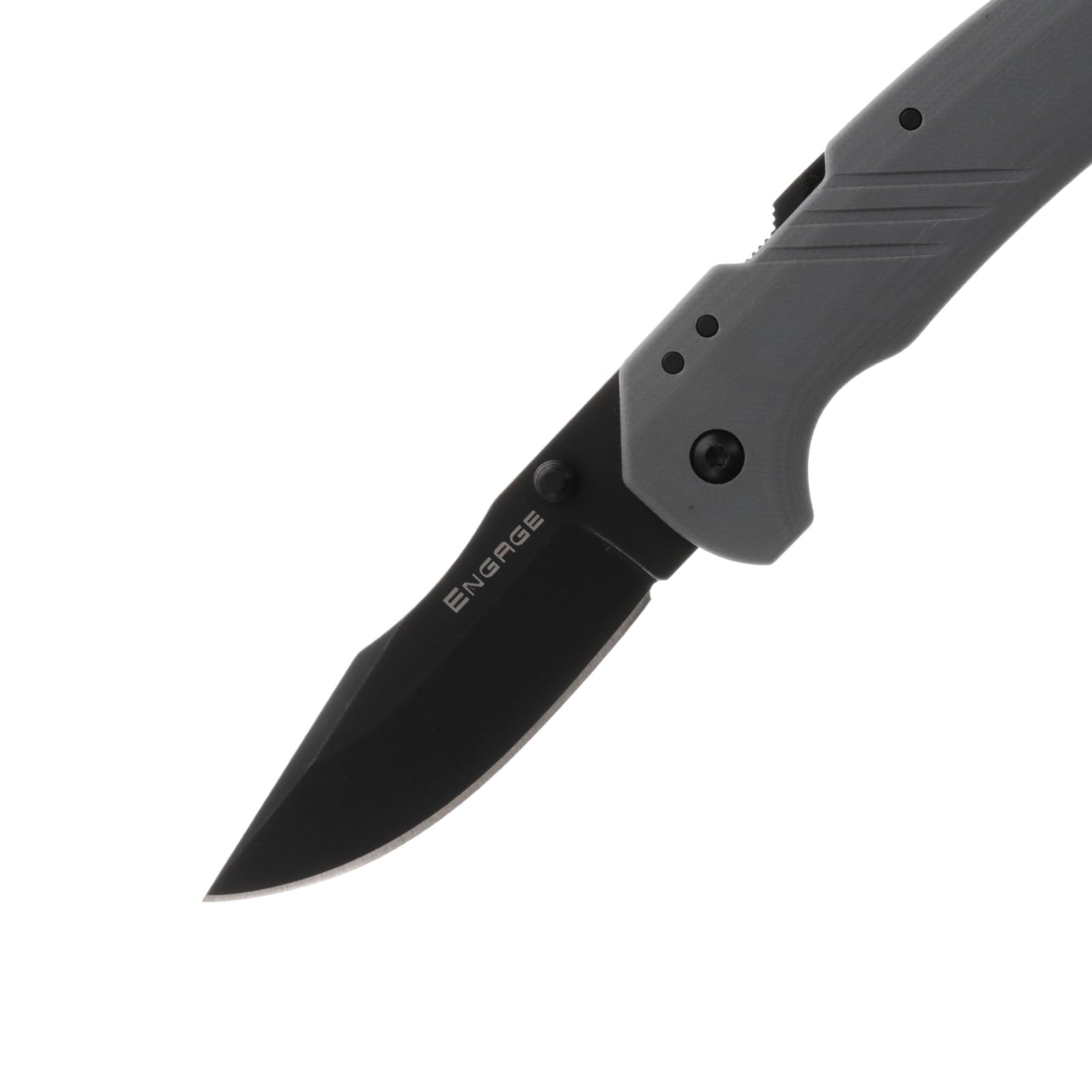 COLD STEEL 3in Engage AUS10A Steel Clip Point Blade 4.25in Grey G10 Handle Everyday Carry Tactical Ambidextrous Folding Knife
