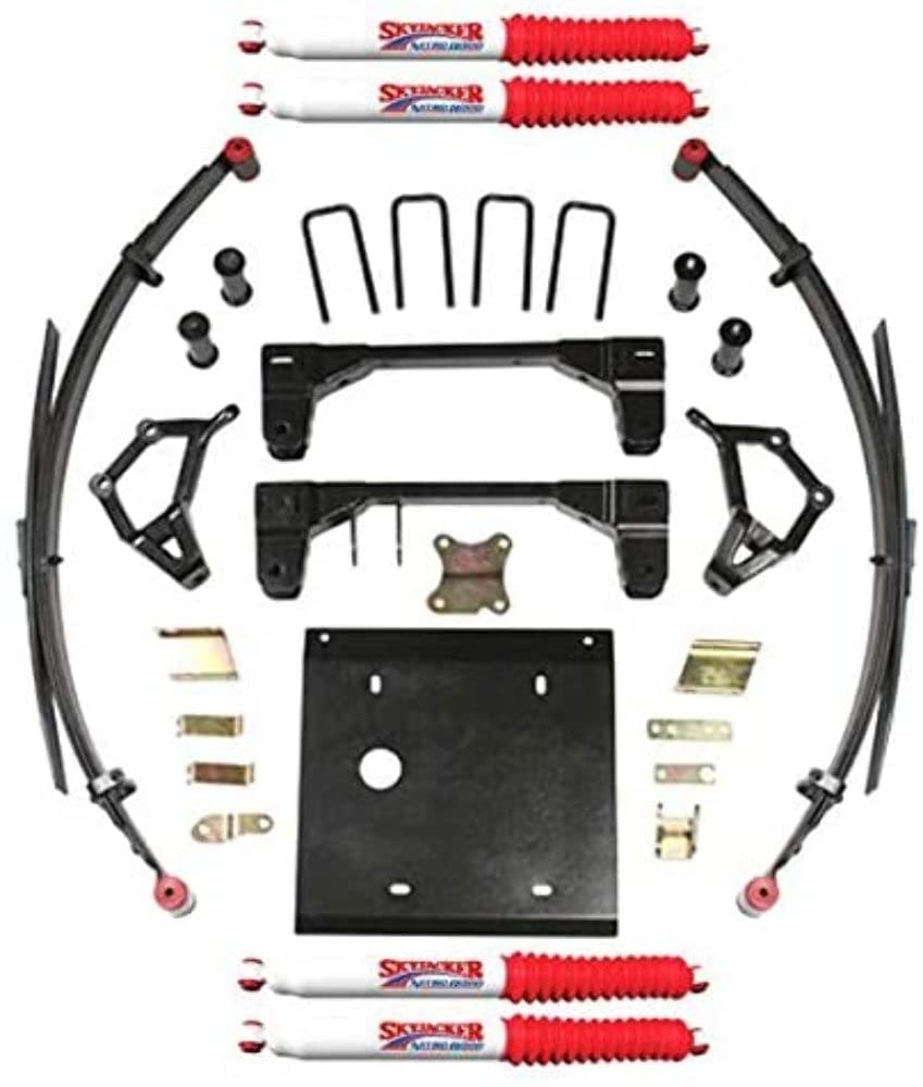 Skyjacker Suspension Lift Kit T432KS-N w/Shock Nitro Shocks 4 in. Lift 3.25 in. Wide Rear U-Bolts