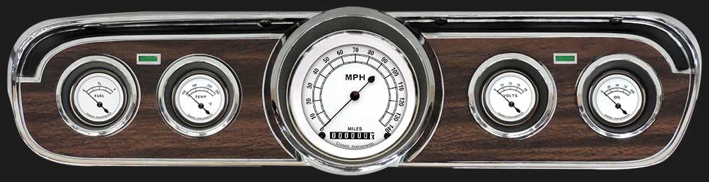 Classic Instruments Classic White Gauge Set MU65CW00 Fits 1965-1966 Mustang