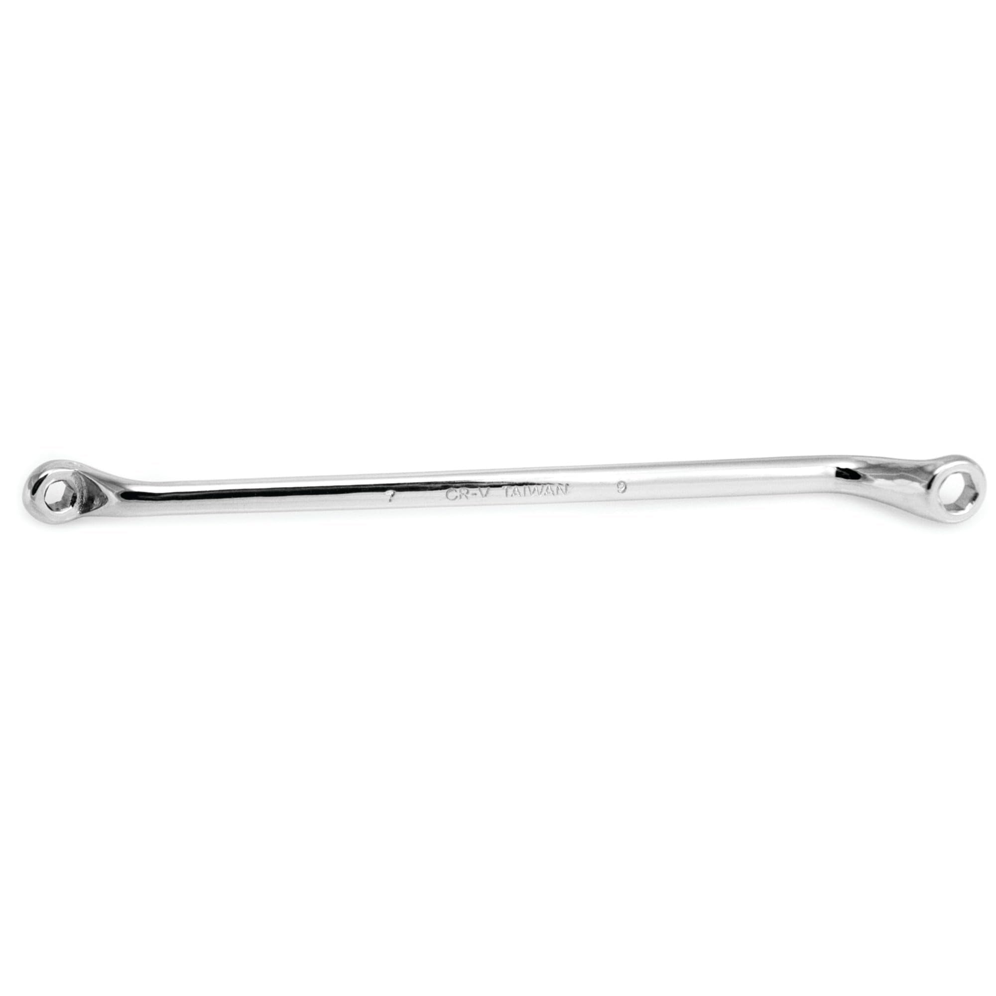 W80619 Performance Tool 7mm x 9mm Alloy Steel Brake Bleeder Offset Wrench Set, Fully Polished Chrome Plated Finish for Confined Areas.
