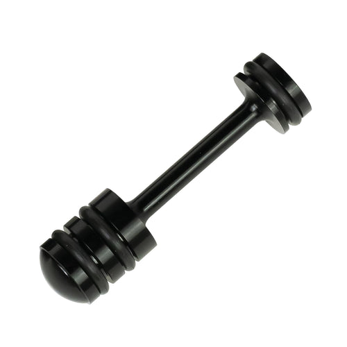 Oil Galley Plug, Derale O-Ring, Press-in, Aluminum, Black Anodized