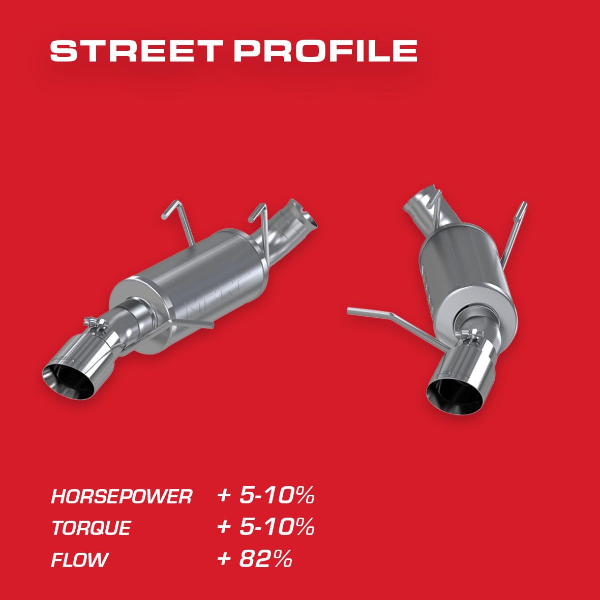 11-14 Ford Mustang GT MBRP 5.0 3in Dual Muffler Axle Back Split Rear Alum Exhaust System