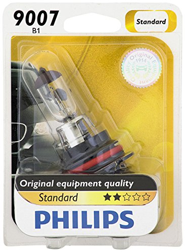 9007B1 Philips Standard Halogen Replacement Headlight Bulb, 1 Pack