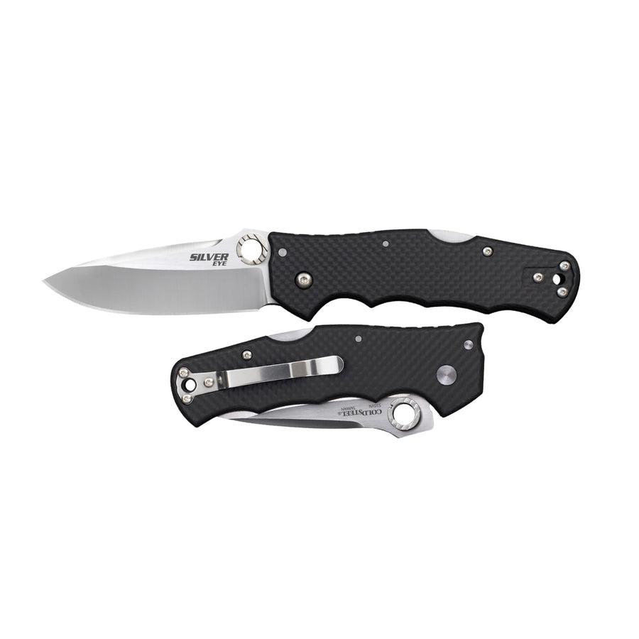 Cold Steel Elite Silver Eye Spear Point 3.5" S35VN Blade 4.875" Carbon Fiber Handle Light Everyday Carry Pocket Folding Knife
