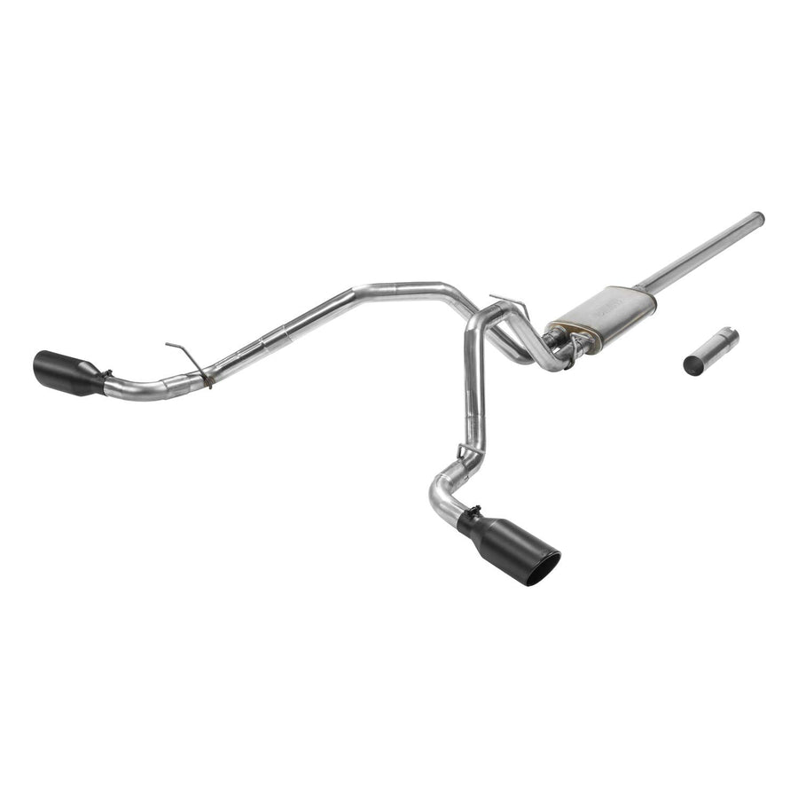 Flowmaster 717822 Cat-Back FlowFX Exhaust Kit 3 Inch to 2.5 Inch Tailpipes Stainless Steel 4.5 Inch Black Tips Compatible with 2009-2013 Silverado Sierra 1500 5.3L 2/4wd 143.5 or 57.5 Inch Wheelbases