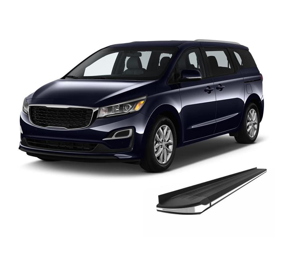 Exceed Black Horse Running Boards Compatible with 2015-2019 Kia Sedona-EX-K184 Black