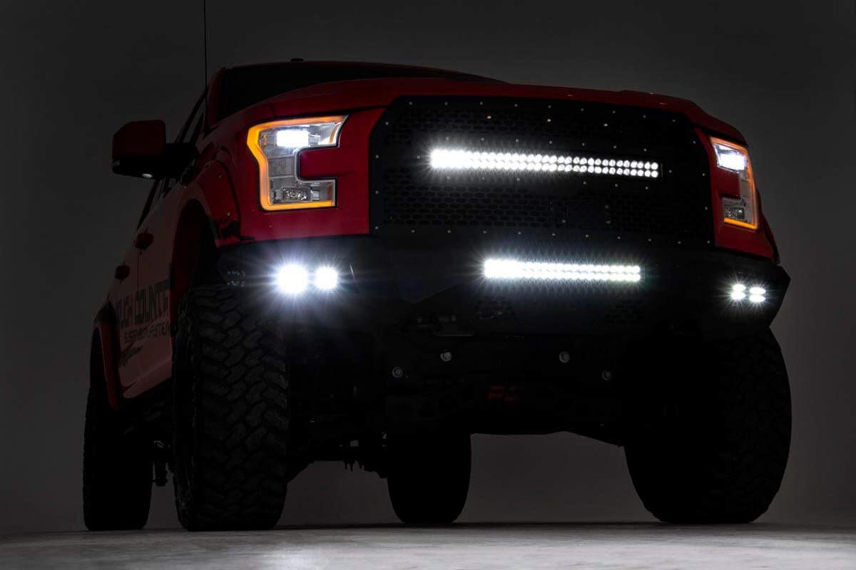 Rough Country LED Heavy Duty Front Bumper for 2015-2017 Ford F-150-10770