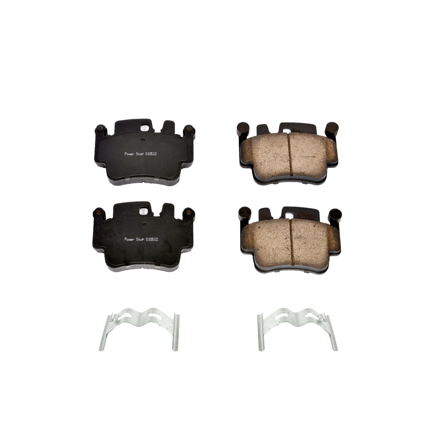 Power Stop Front Brake Kit For 1999-05 Porsche 911 | 2000-04 Porsche Boxster - Ceramic Brake Pads With Installation Hardware, 17-917
