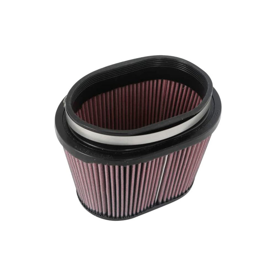 K&N Air Filter: Universal Clamp-On High Performance, Premium, Washable, Replacement Filter: Flange Inside Width: 4 In, Filter Height: 5 In, Flange Length: 1 In, RU-1001