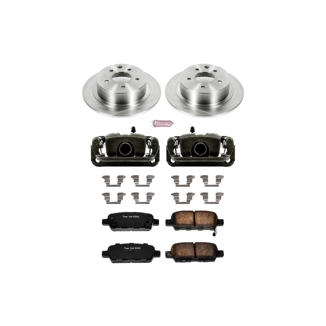 Power Stop KCOE098 1-Click OE Replacement Brake Kit with Calipers For Nissan Altima 2002-2006 | Nissan Maxima 2004-2006 [Vehicle Specific]