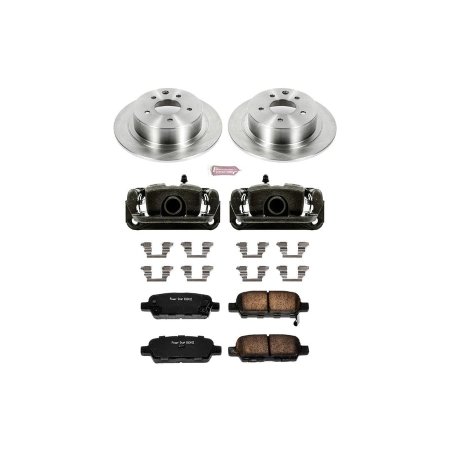 Power Stop KCOE098 1-Click OE Replacement Brake Kit with Calipers For Nissan Altima 2002-2006 | Nissan Maxima 2004-2006 [Vehicle Specific]